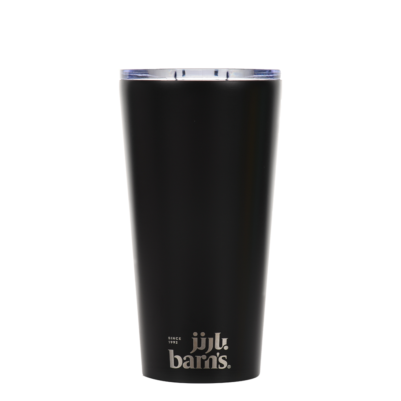 Thermal cup with a Open plastic cover  Black 16Oz